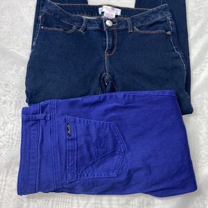 2 Pair Jeans No Boundaries Size 7 & Kenneth Cole New Your Size 28